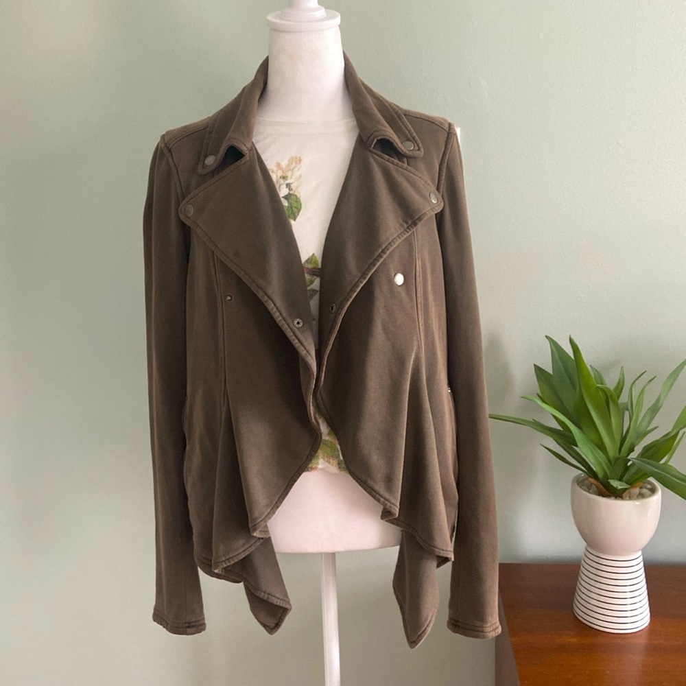 Anthropologie Hei Hei Super Warm Moto Jacket with Femme Details EUC size…